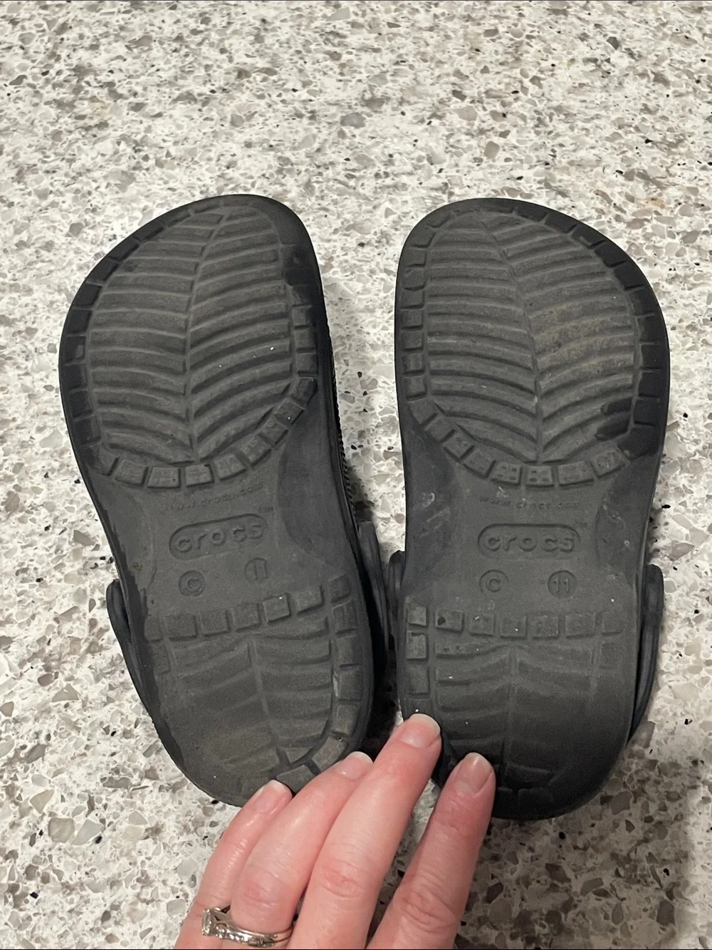 CROCS Kids Black Baya Clog size 11